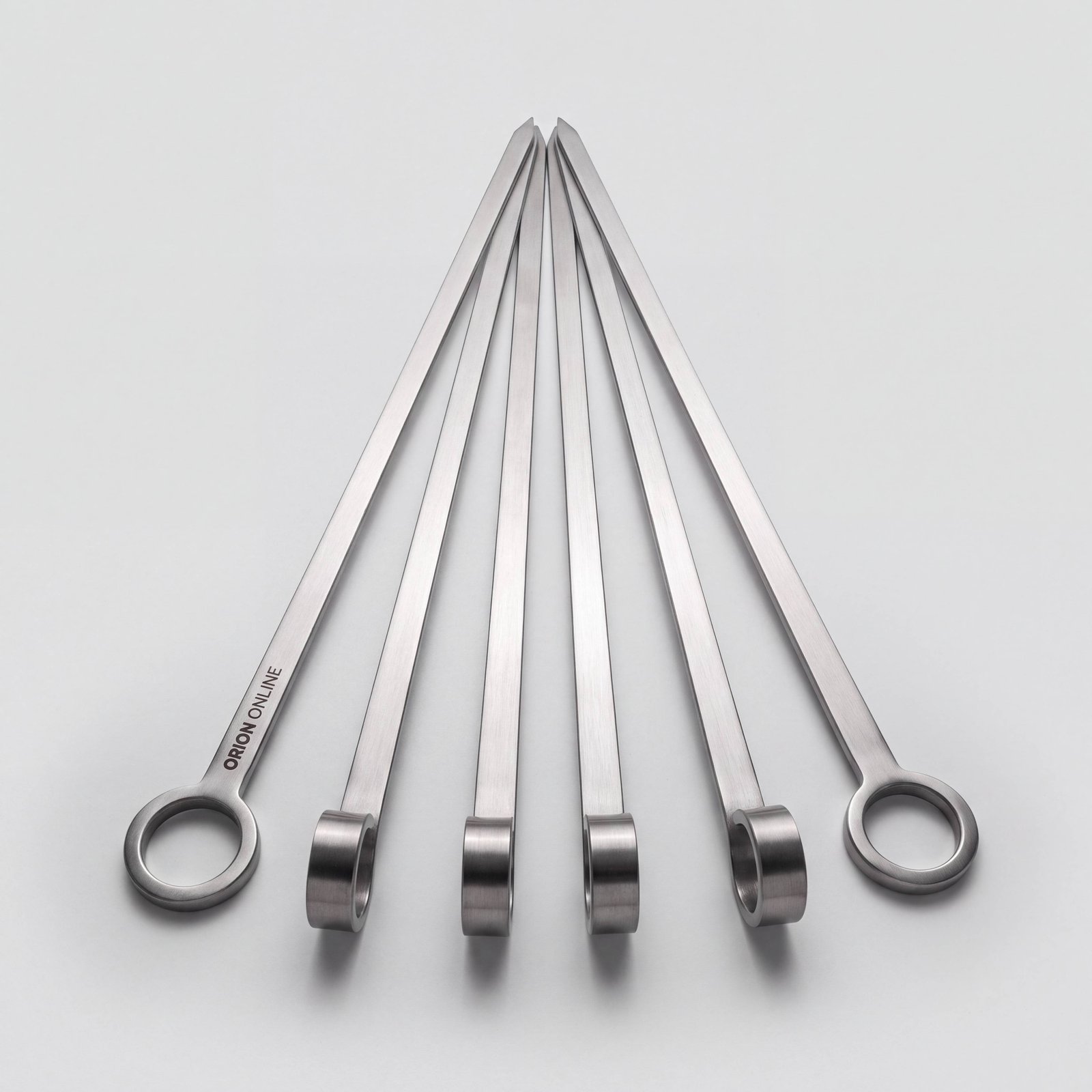 Stainless Skewer Set, Six